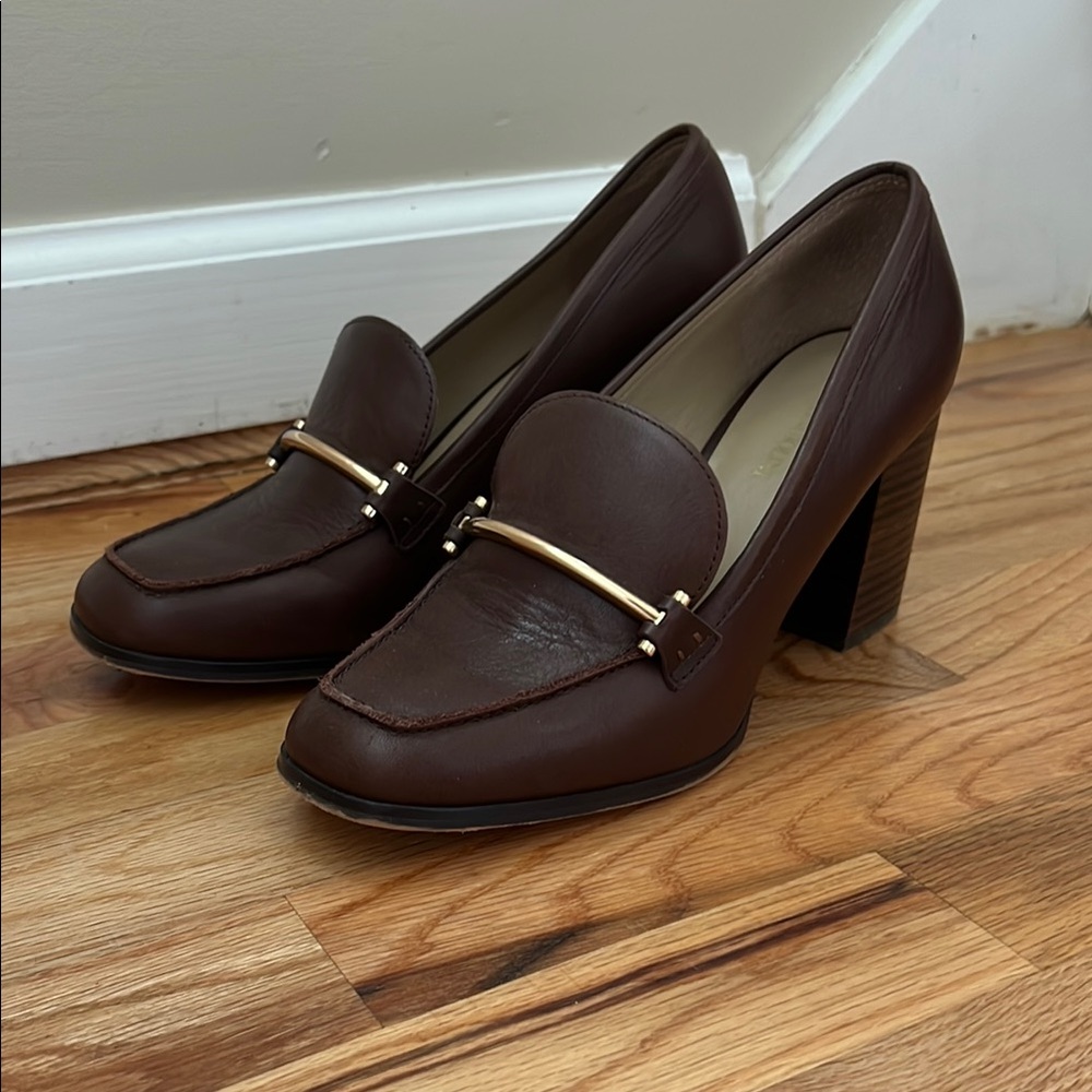 Enzo Angiolini Brown heeled Loafer
